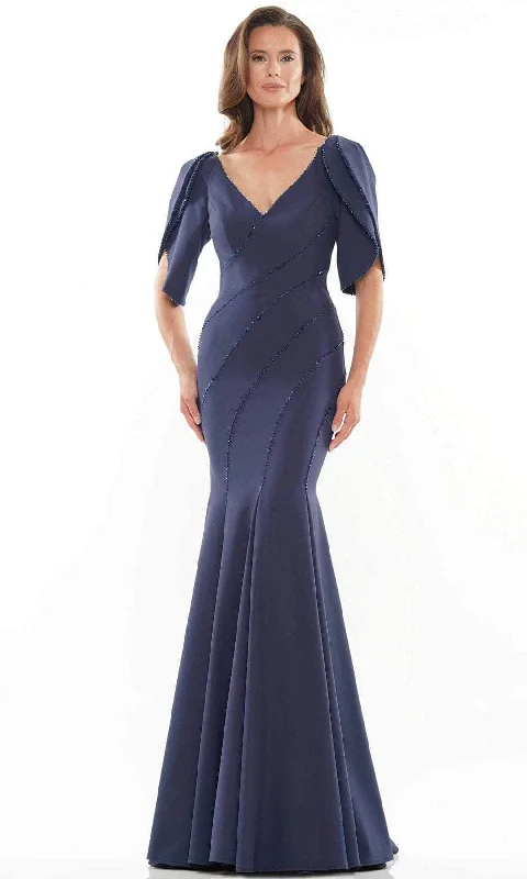 Weekend Deal Marsoni by Colors MV1160 - Split Sleeve Trumpet Evening Gown