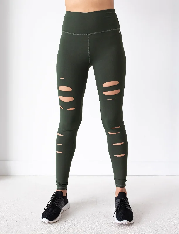 LADIES DISTRESSED LEGGING