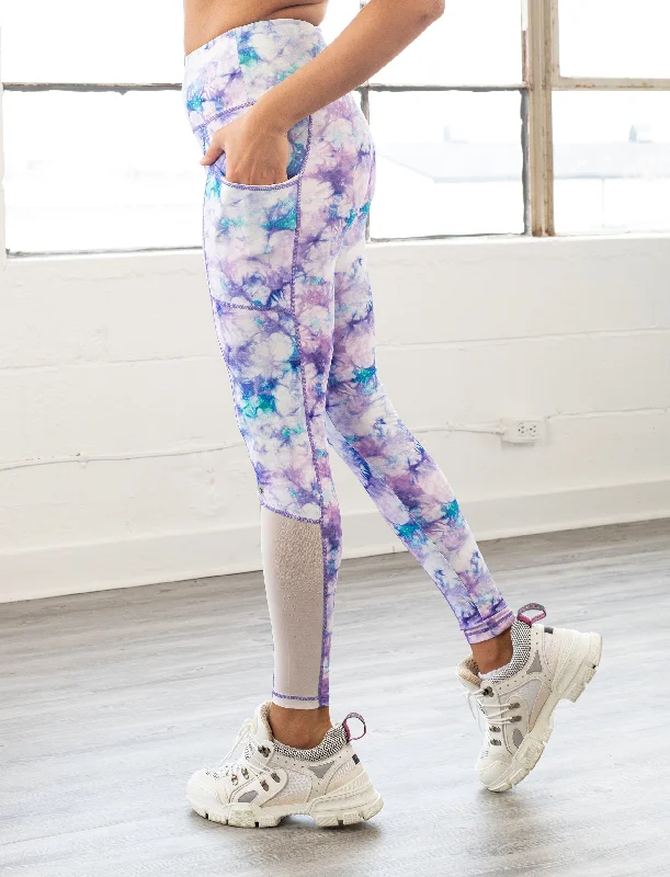 LADIES PRINTED SIDE POCKET LEGGING