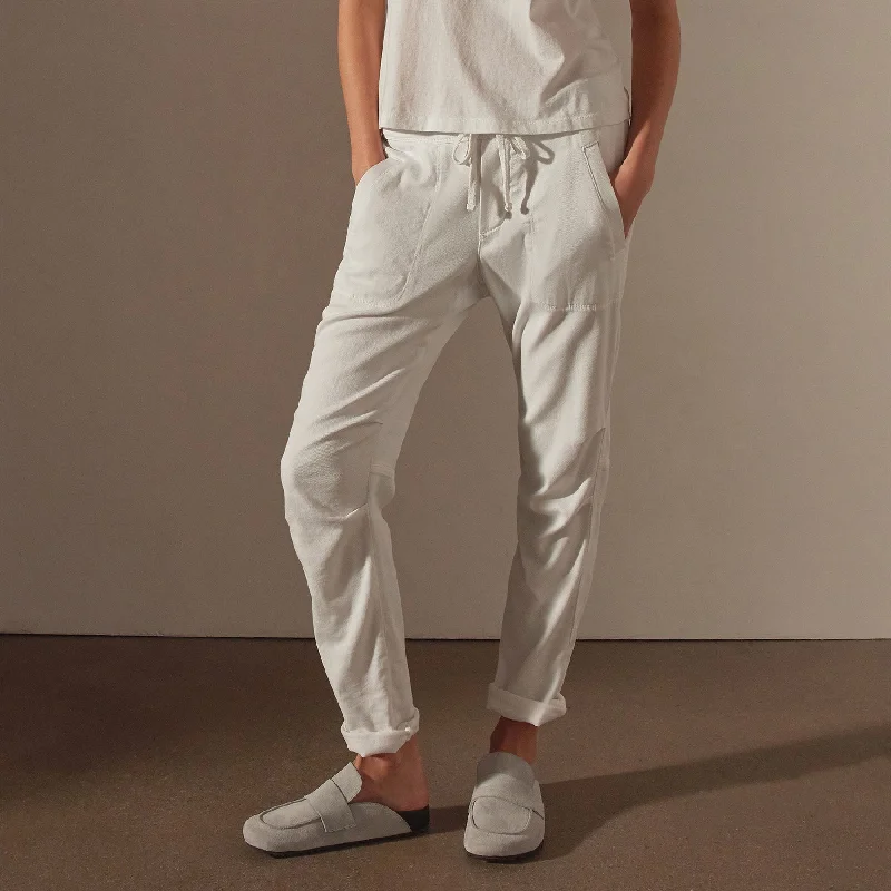 Soft Drape Pant - White