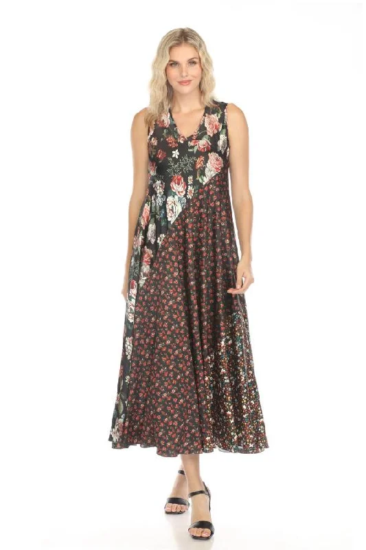 Johnny Was Attar Bias Floral Slip Maxi Dress C36524AO