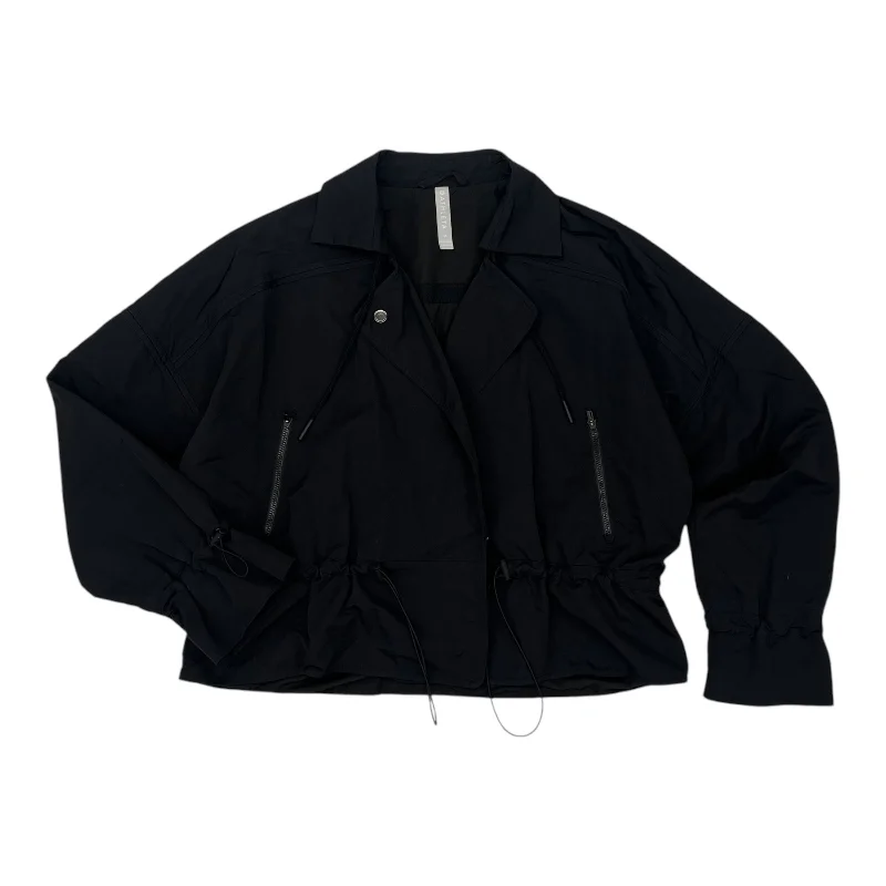 Athletic Jacket By Athleta In Black, Size:M