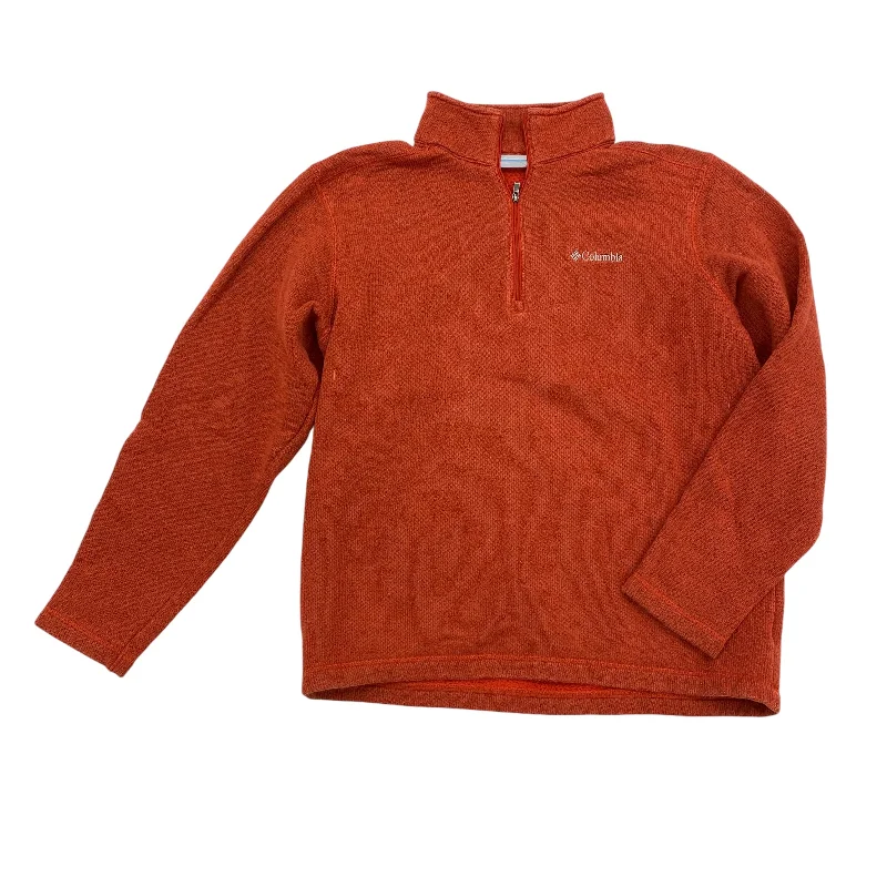 Athletic Sweatshirt Collar By Columbia In Orange, Size:M