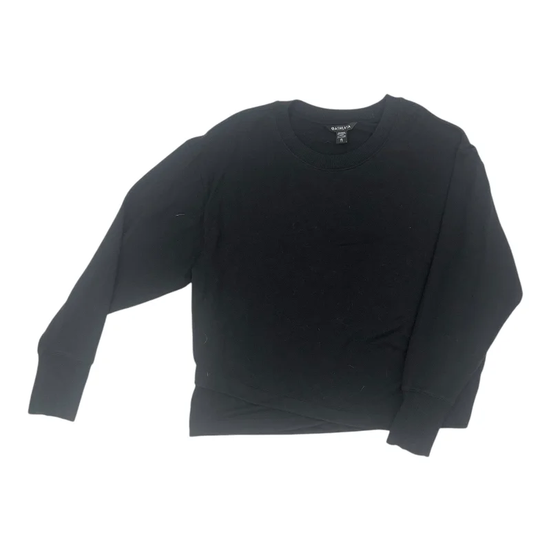 Athletic Sweatshirt Crewneck By Athleta In Black, Size:Xl