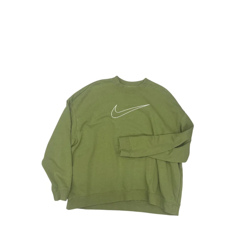 Athletic Sweatshirt Crewneck By Nike In Green, Size:Xl