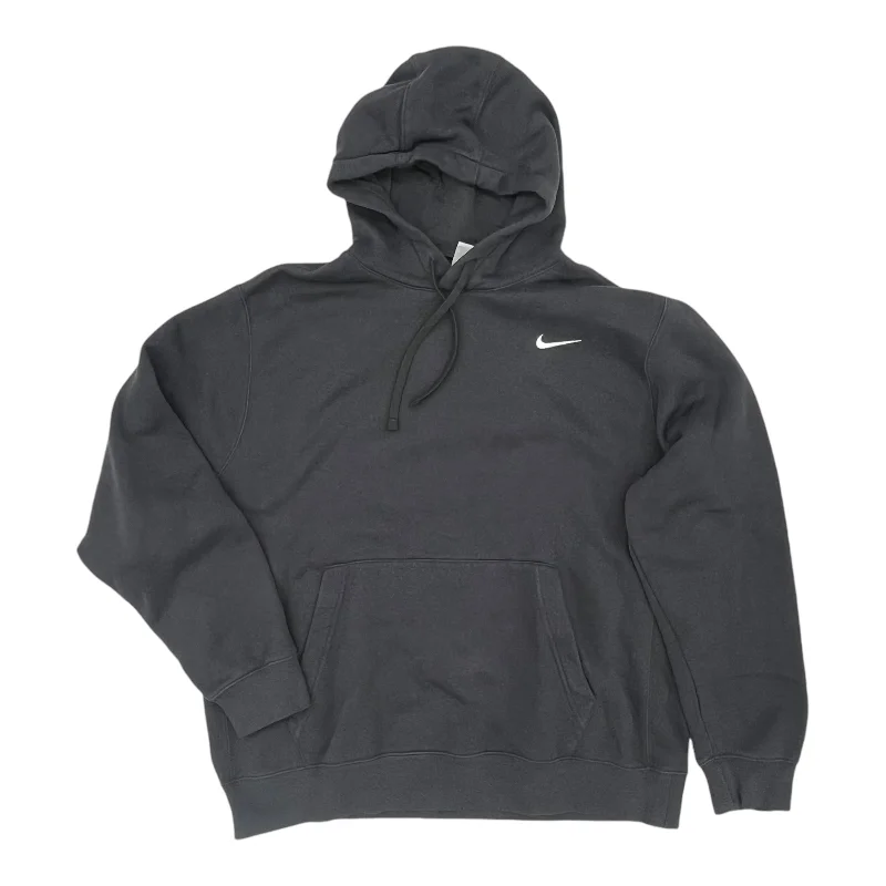 Athletic Sweatshirt Hoodie By Nike Apparel In Grey, Size:Xl