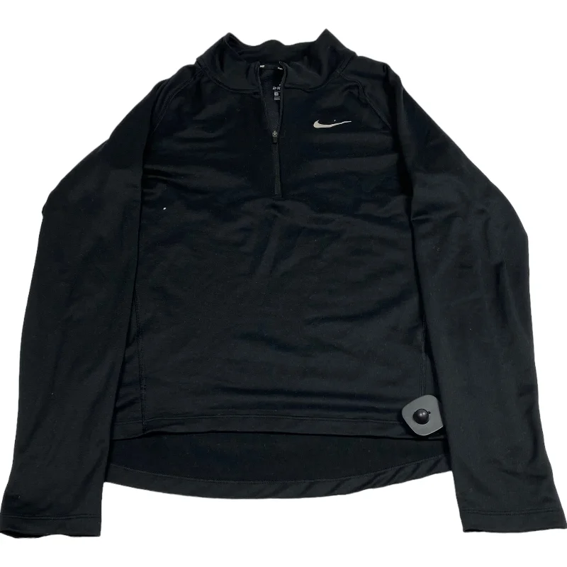 Athletic Top Long Sleeve Collar By Nike Apparel  Size: M