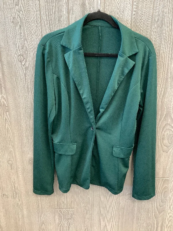 Blazer By Clothes Mentor In Green, Size: Xl