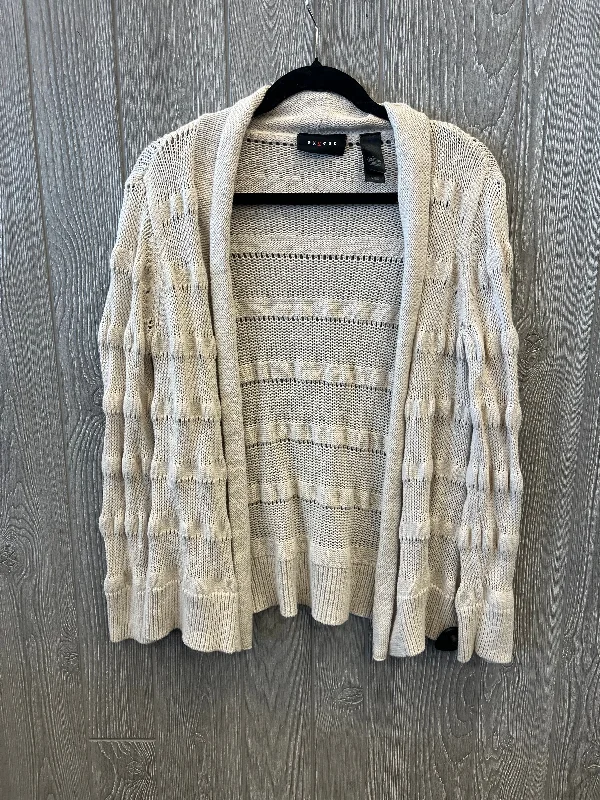 Cardigan By Axcess In Beige, Size: M