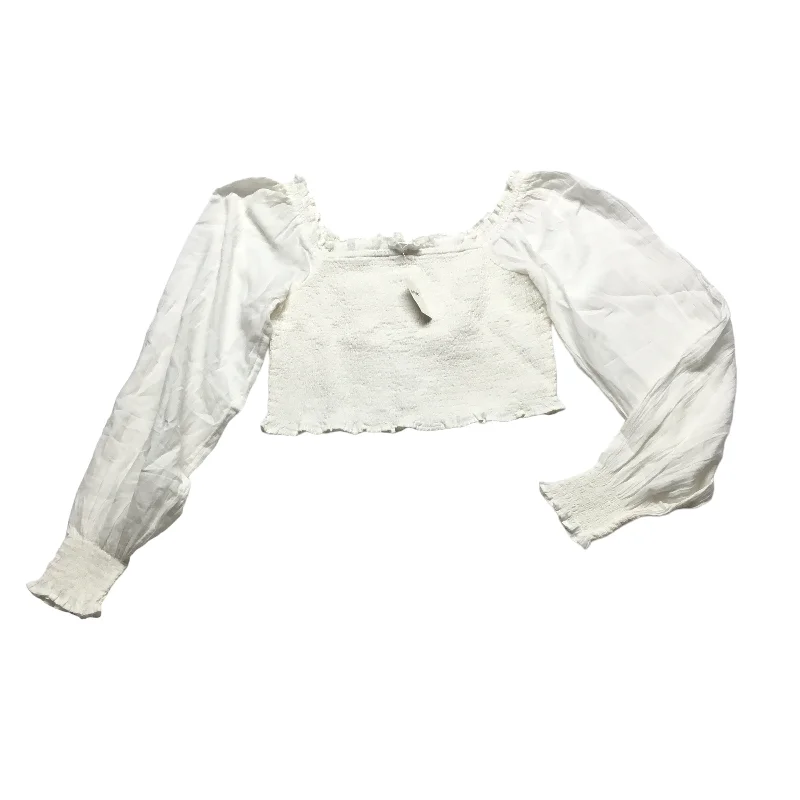 Cream Top Long Sleeve Aerie, Size S