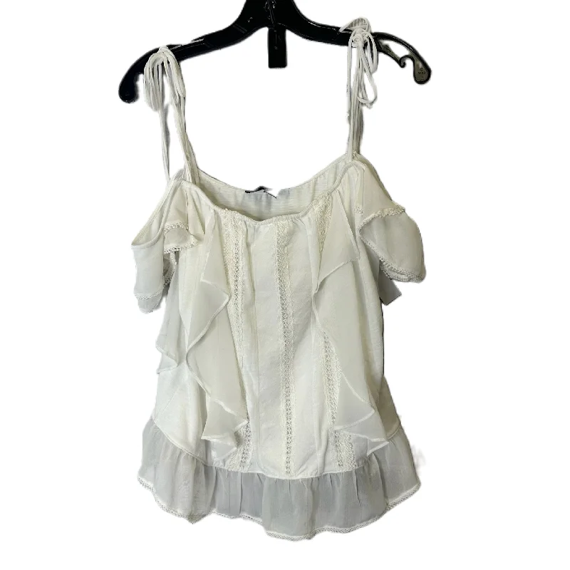 Cream Top Sleeveless By White House Black Market, Size: M