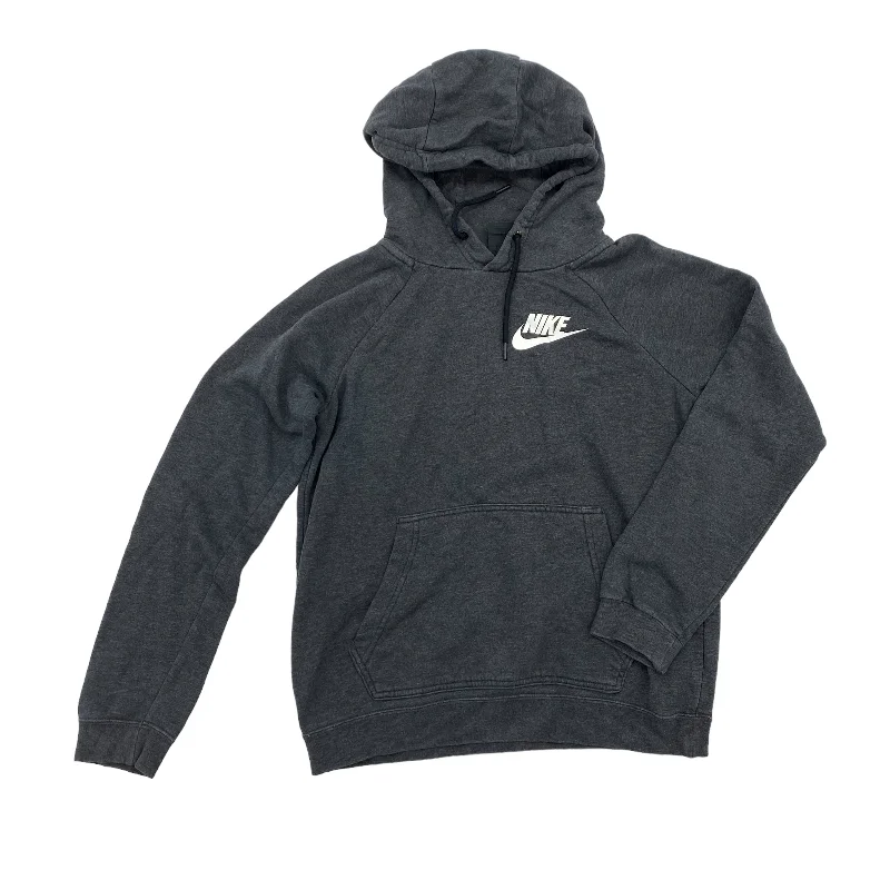 GREY ATHLETIC SWEATSHIRT HOODIE by NIKE APPAREL Size:XS