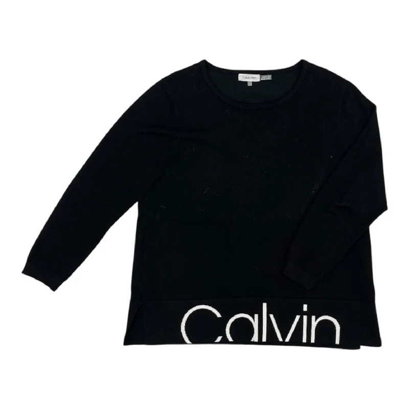 Sweater By Calvin Klein In Black, Size:L