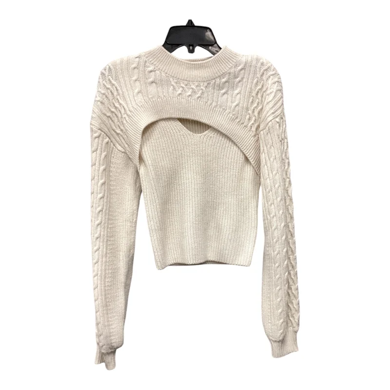 Sweater By H&m In Cream, Size: S