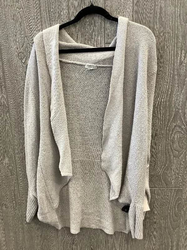 Sweater Cardigan By Clothes Mentor In Grey, Size: S