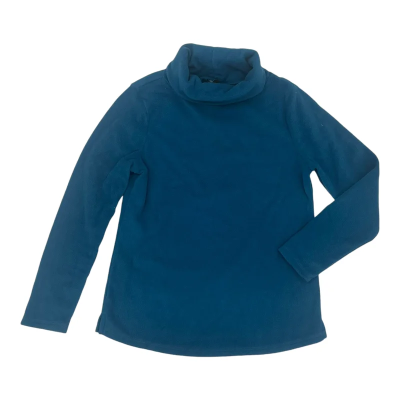 Sweatshirt Collar By Talbots In Teal, Size:S