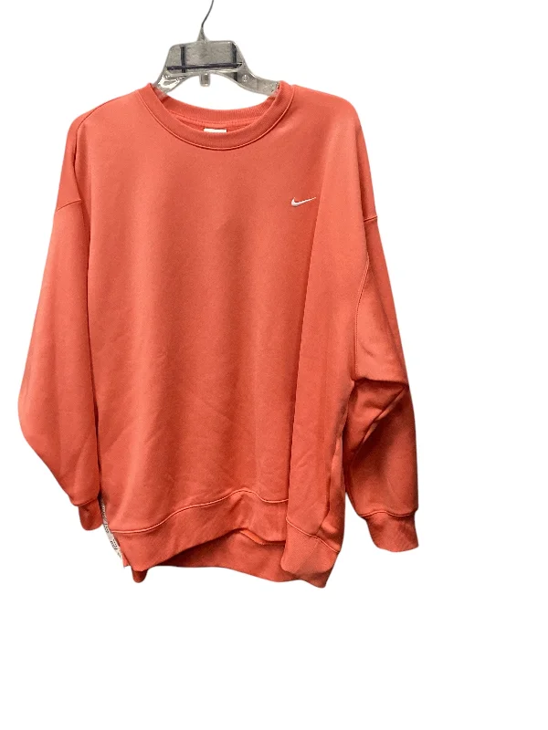 Sweatshirt Crewneck By Nike In Coral, Size: Xl