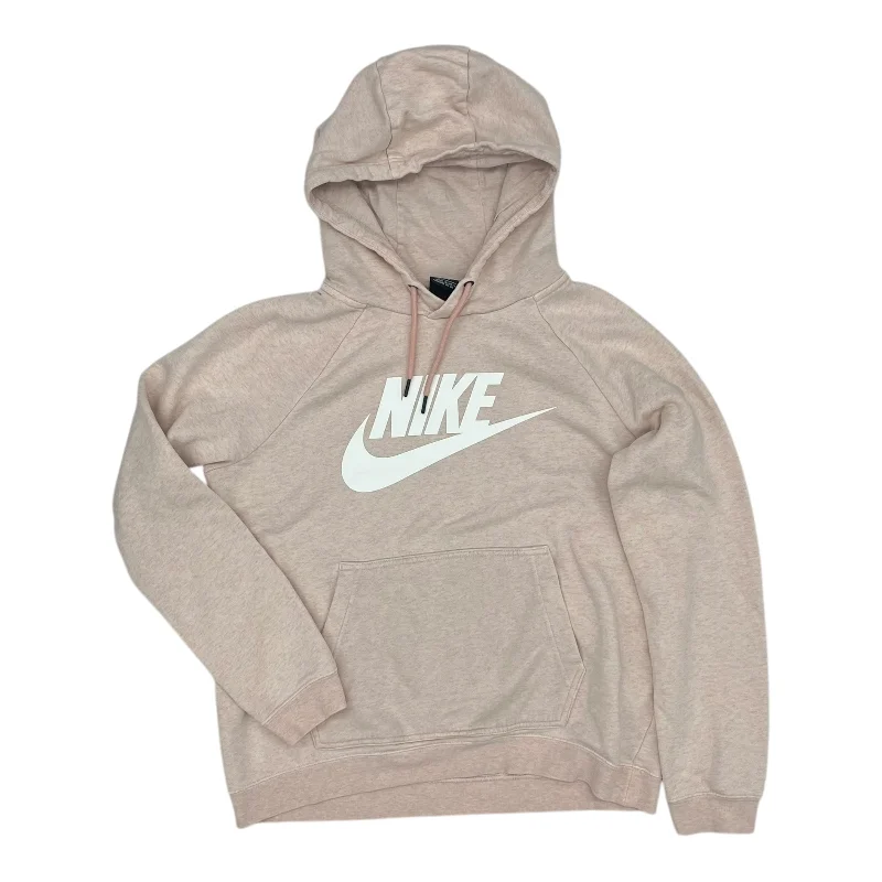 Sweatshirt Hoodie By Nike In Pink, Size:M