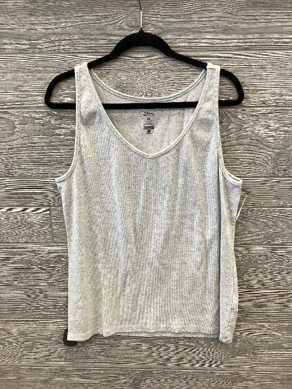 Tank Top By Sonoma In Grey, Size: 2x