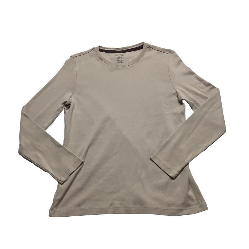 Top Long Sleeve Basic By Cmc In Brown, Size: M