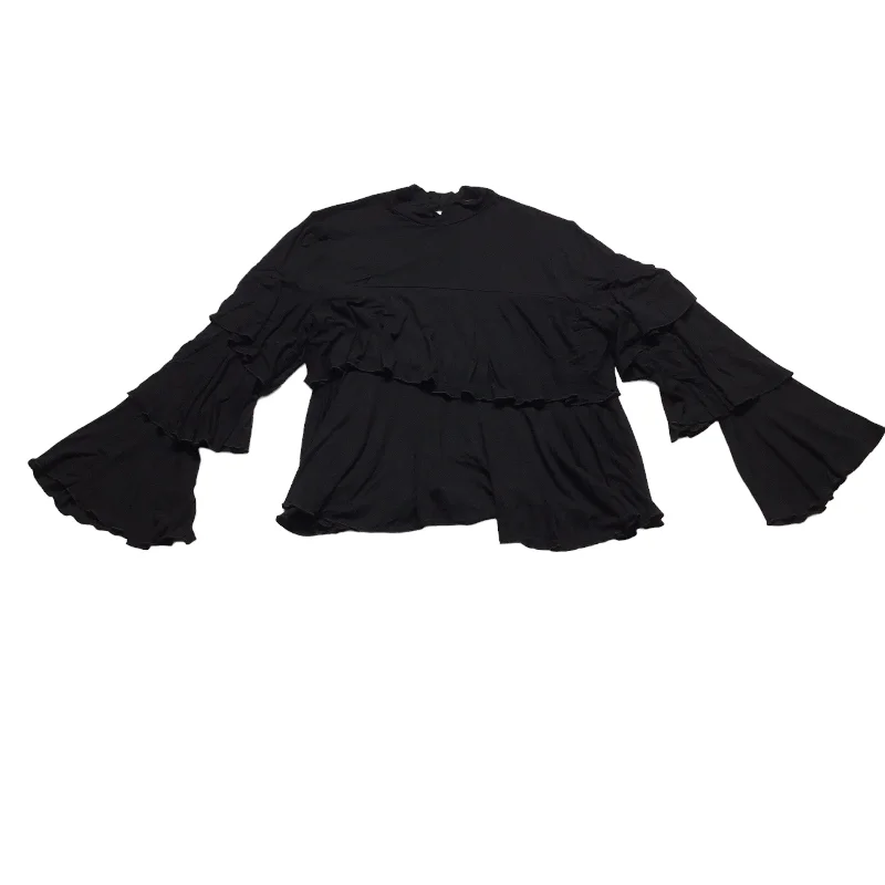 Top Long Sleeve By Cha Cha Vente In Black, Size: S