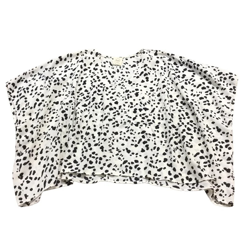 Top Long Sleeve By Fantastic Fawn In Animal Print, Size: S