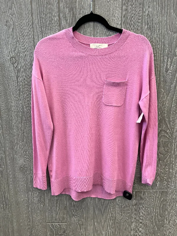 Top Long Sleeve By Loft In Pink, Size: Xs