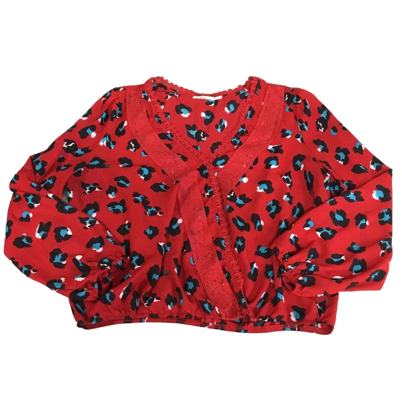 Top Long Sleeve By Mi Ami In Red, Size: Xl