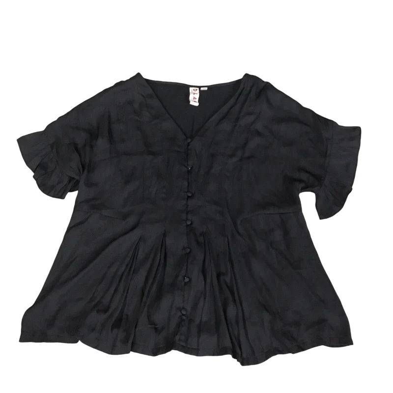 Top Short Sleeve By Dolan Left Coast In Black, Size: M