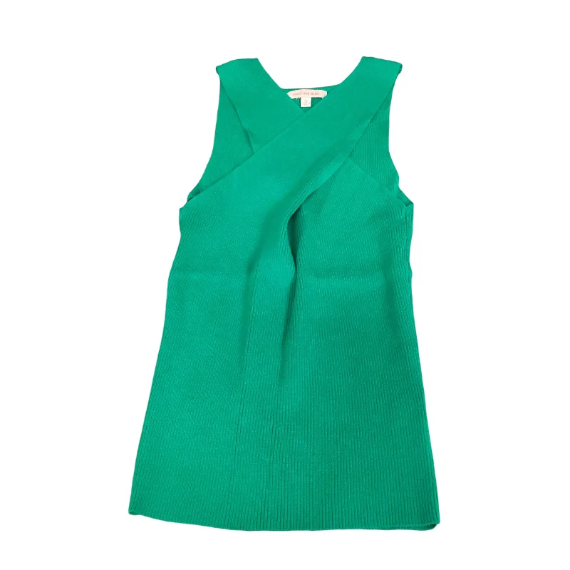 Top Sleeveless By Skies Are Blue In Green, Size: Xs